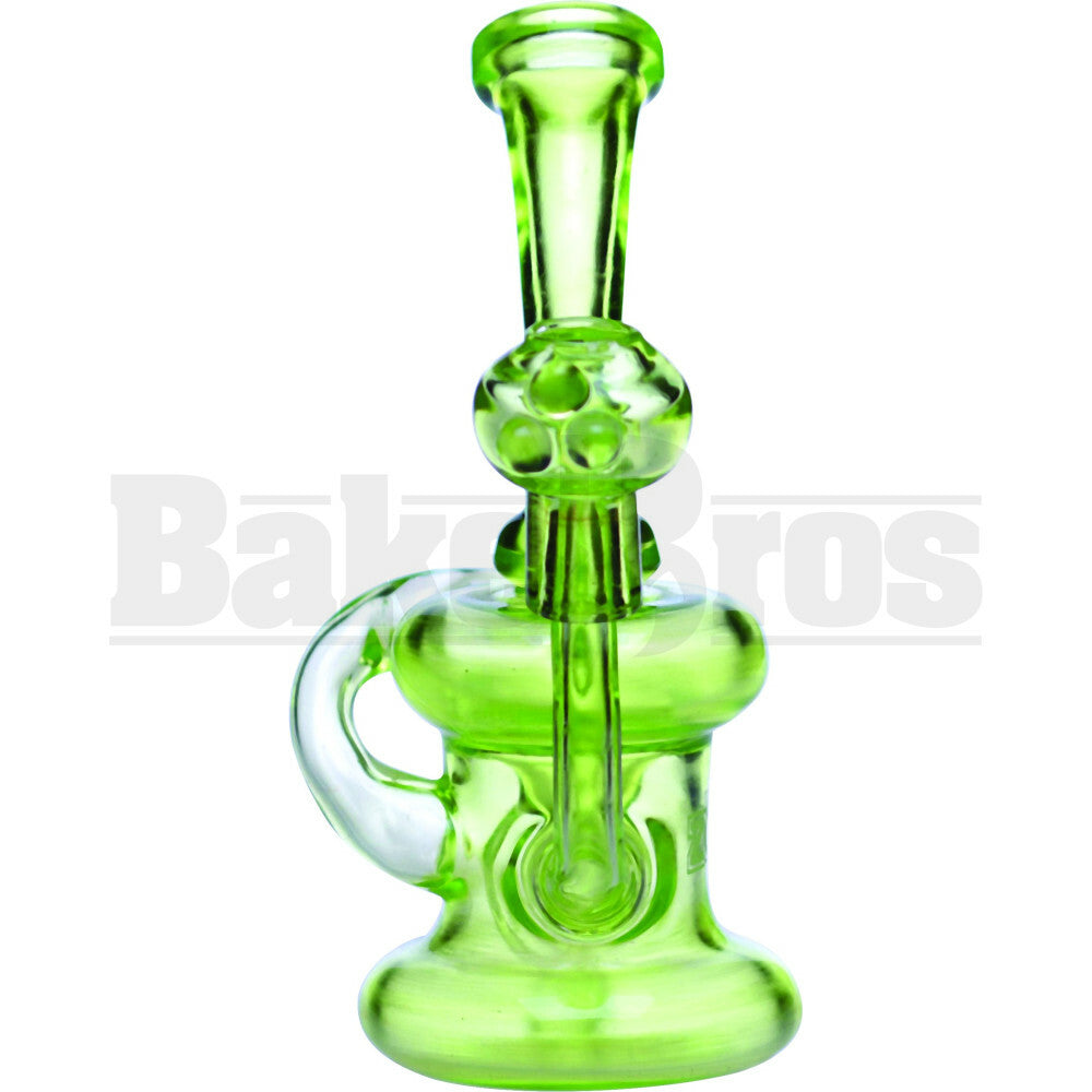 ZOB GLASS WP KLEIN RECYCLER CUSTOM 7" SLIME GREEN MALE 14MM