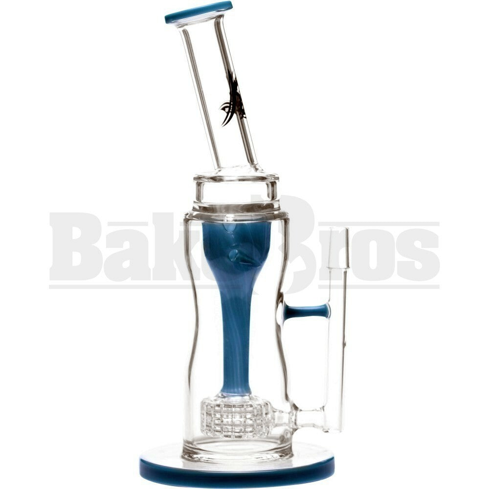 KILLA GLASS WP INCYCLER TURBINE STEREO MATRIX PERC 11" TEAL MALE 14MM