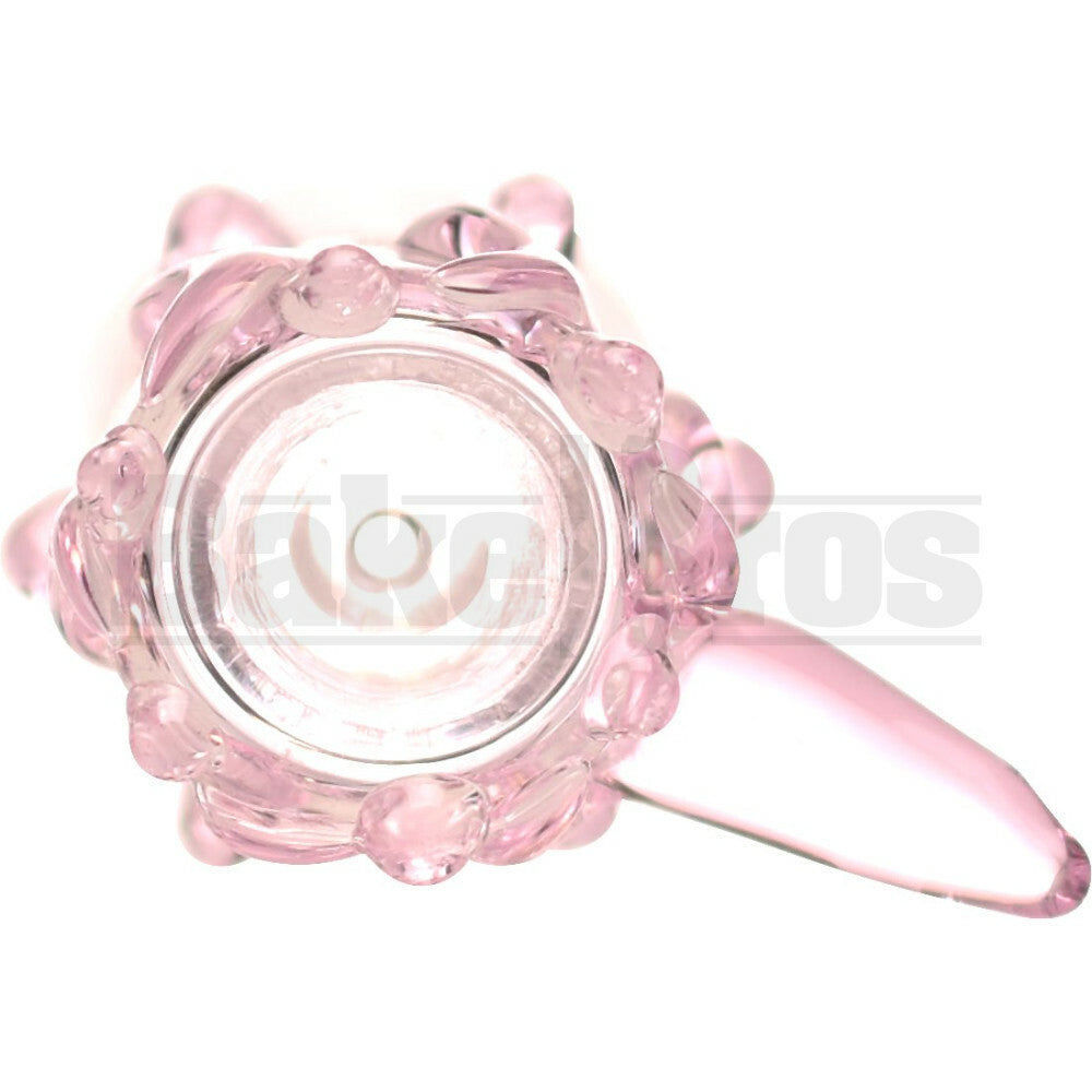 DOME CYLINDER DRIPPING GLASS WITH HANDLE PINK 18MM