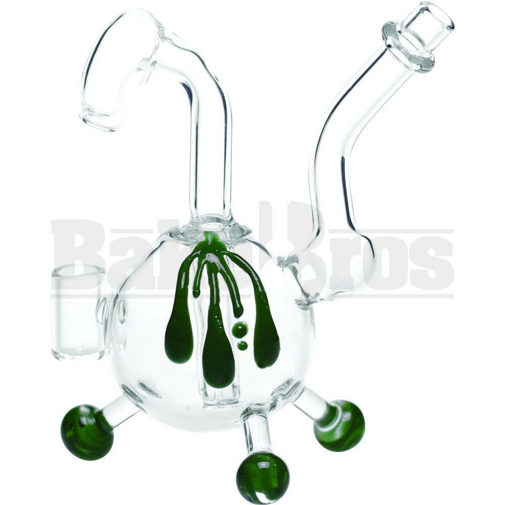 WP BOOT SHAPE BUBBLER 7" CLEAR MALE 10MM