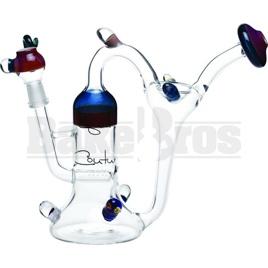 LIQUID GLASS WP RECYCLER FUNNEL INLINE PERC CARTOON DESIGN 9" CLEAR MALE 14MM