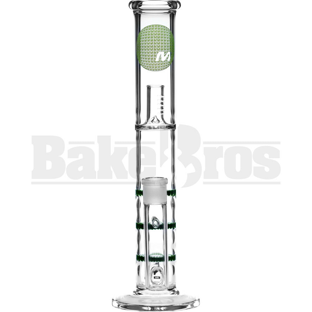 MAVERICK WP 3X HONEYCOMB PERC STEMLESS STRAIGHT 12" GREEN FEMALE 18MM