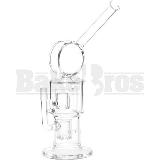 WP PENDULUM VAPOR OIL RIG W/ 2X BARREL DRUM PERC 11" CLEAR MALE 14MM