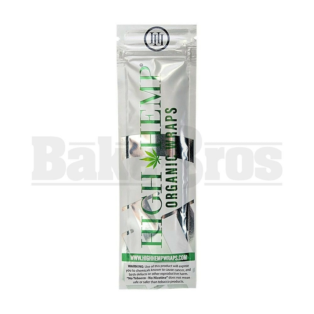 HIGH HEMP ORGANIC WRAPS 2 WRAPS WITH 2 FILTERS ORIGINAL Pack of 1