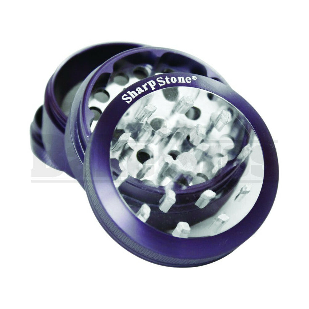 SHARPSTONE CLEAR TOP GRINDER 4 PIECE 2.2" PURPLE Pack of 1