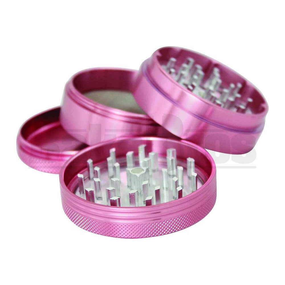 SHARPSTONE CLEAR TOP GRINDER 4 PIECE 2.5" PINK Pack of 1