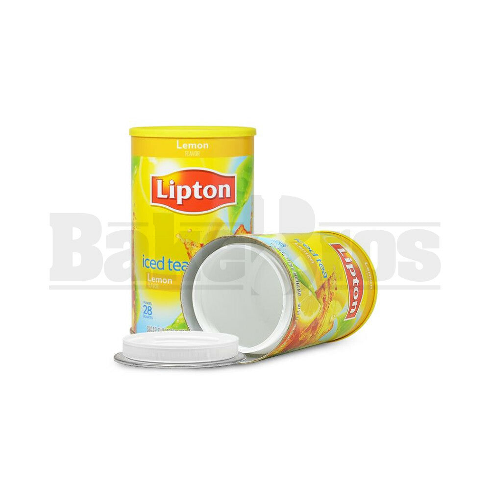 STASH SAFE CAN LIPTON ICED TEA LEMON 74 FL OZ